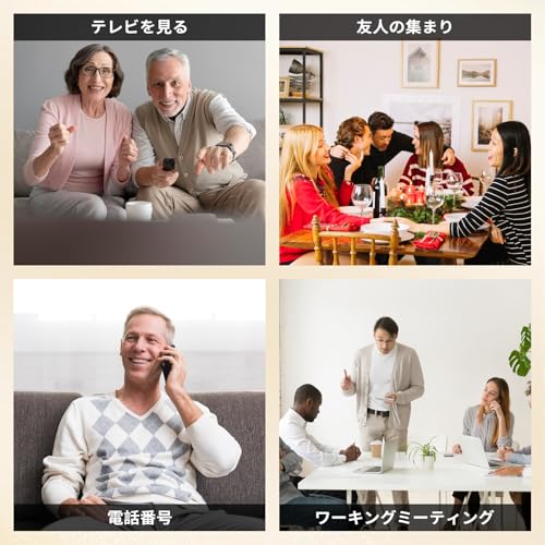 Rechargeable Ear-Hook Hearing Amplifier for Seniors - Elctrtici Digital Hearing Amplifier, Binaural Hearing Amplifier, High Sound Quality, 4 Frequency
