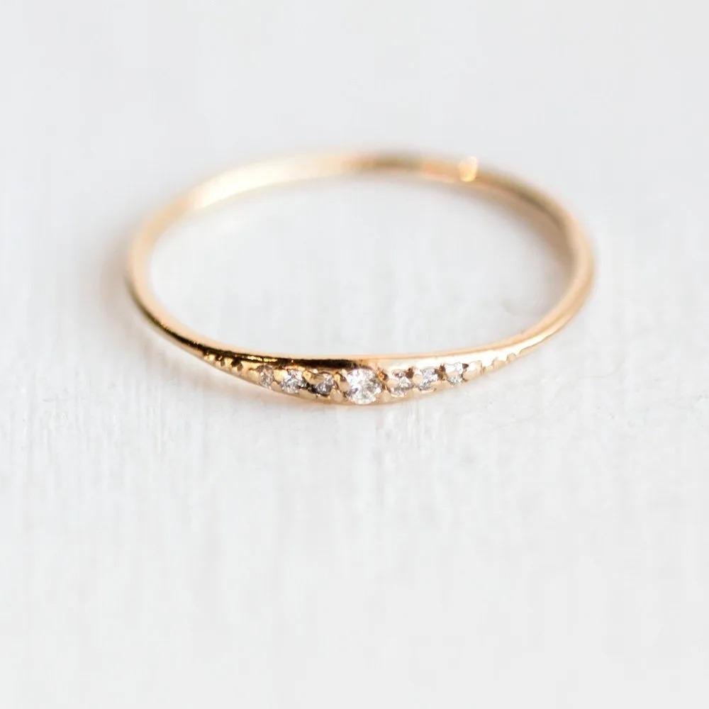Clearance Sale Women Rings Rose Gold/Sliver/Gold Rhinestone Crystal Finger Jewelry for Female Ladies Wedding Engagement Gifts