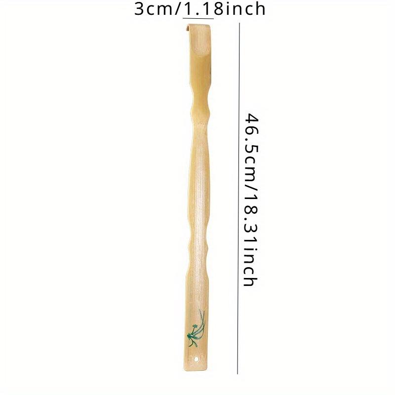 2pcs Back Scratcher, Scratcher for Men Women Gift, Curved Long Handle Bamboo Back Scratcher, Ideal Massage Gifts for Mom and Dad