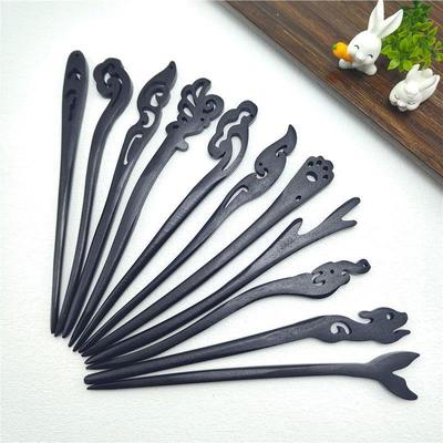 Elegant Ebony Hairpin: Modern Simplicity Meets Ancient Chinese Style