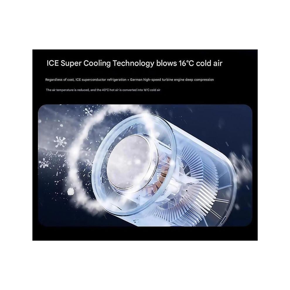 Refrigeration Handheld Fan USB Small Fan Ultra-High Speed Powerful Portable Outdoor Ice Compress Cooling Artifact B