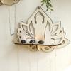 Elegant Carve Wood Human Figure Candle Sconce Display Shelf Wall Mounted Shelf Unique Shelf for Modern Interiors