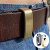 Delicate Belt Link Loop Cow Genuine Leather Belt Tail Fixed Ring Belt Accessories