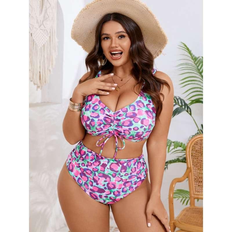 Büyük Beden Kadın Yüksek Bel Bikini Mayo Takımları, Kadın Mayo & Giyim