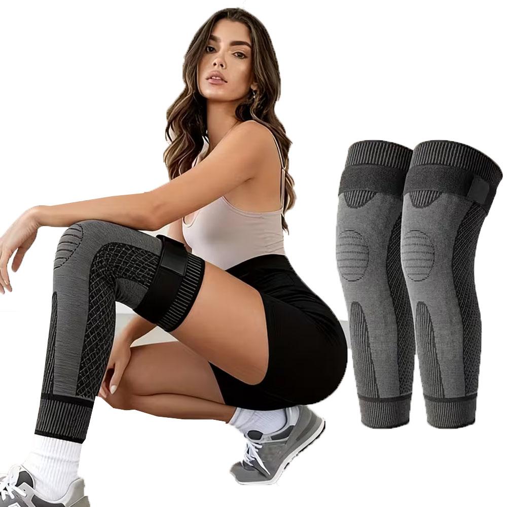 2pcs elastic compression sleeve, for thigh, calf, knee support, warm and extended Men's and Women's leg sleeves, one size fits