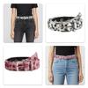 Leopard Pattern Stretch Belt Adjustable Closure For Women Men Soft Washable Fabric Wear
