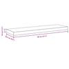 Floating Shelves Set 4 Pcs White 80 X 23.5 X 3.8 Cm MDF