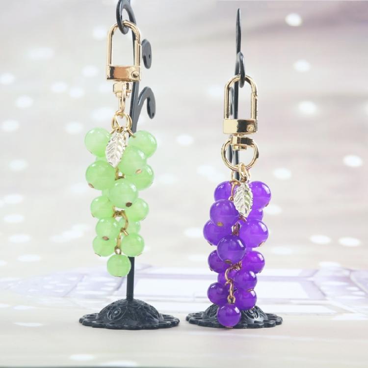 Grape Pendant Keychain Hanging Keyring Ornament Gift for Fashion Enthusiasts
