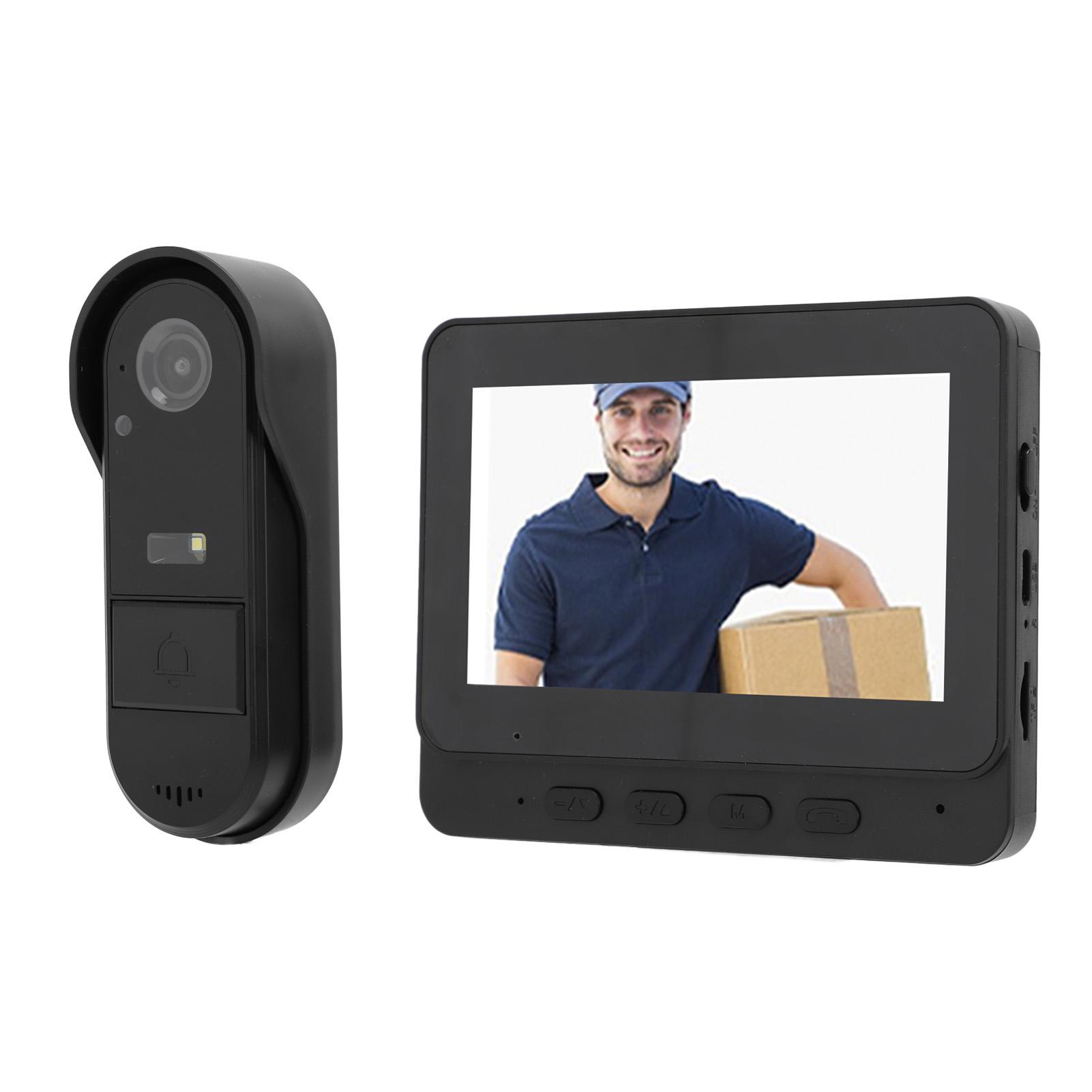 

Беспроводной видеодомофон с камерой 1080P HD, широкоугольным ночным видением, двухсторонней связью, WiFi, видеодомофоном