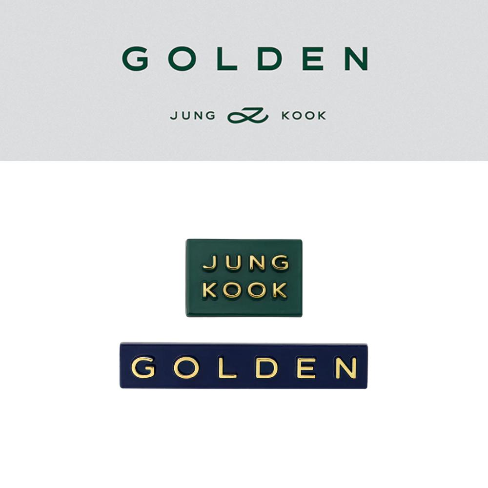 

Набор золотых значков Чонгука