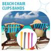 Good-12 Pcs Beach Towel Bands,Elastic Beach Towel Holder,Chair Clips,Multicolor Towel Bands For Beach Chairs Swim Vacation