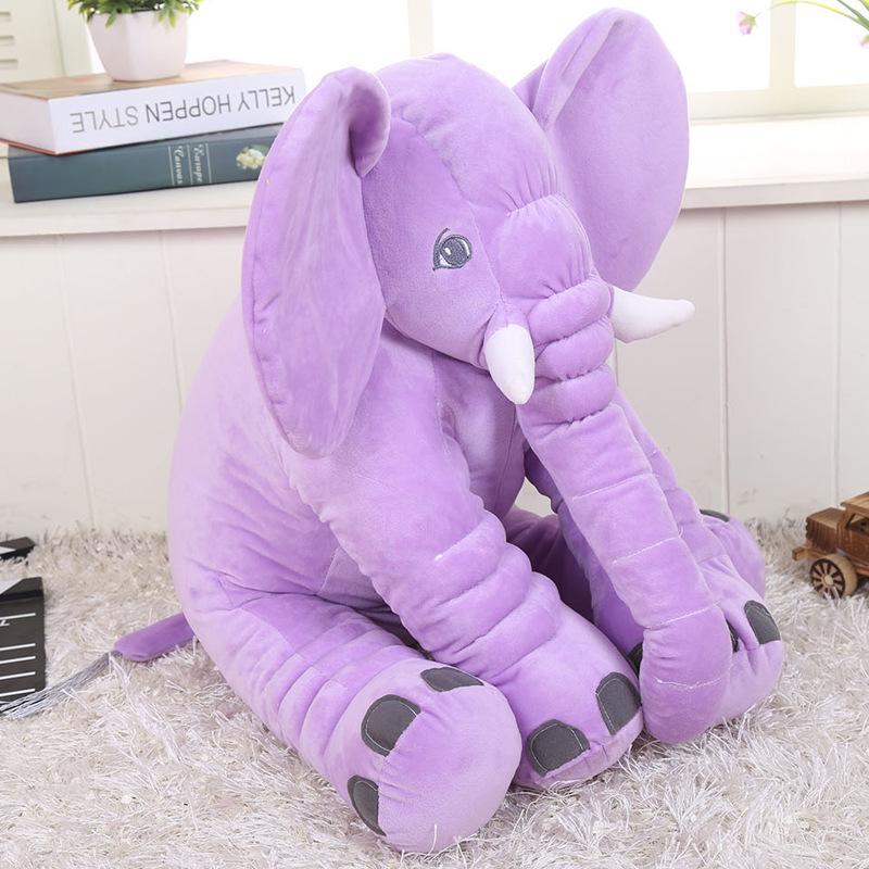 Beruhigendes Elefanten-Stofftier - Niedriges, langnasiges Kuschelkissen, Kreative Begleitpuppe, Geburtstagsgeschenk