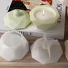 Geometrical Candlestick Silicone Mold Octagonal Rhombus Storage Holder Resin Mold DIY Candle Storage Container Molds