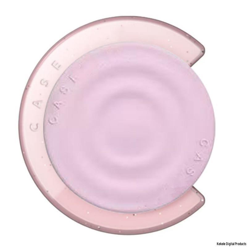 Trendy Celebrity-Style C-Shape Wave Pattern MagSafe Magnetic Silicone Phone Stand with Drop Protection for Women