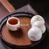 100ml Customized Exquisite Ceramic Teacup Household Beauty Master Cup Handmade Portable Tea Set Chinese White Porcelain Tea Bowl