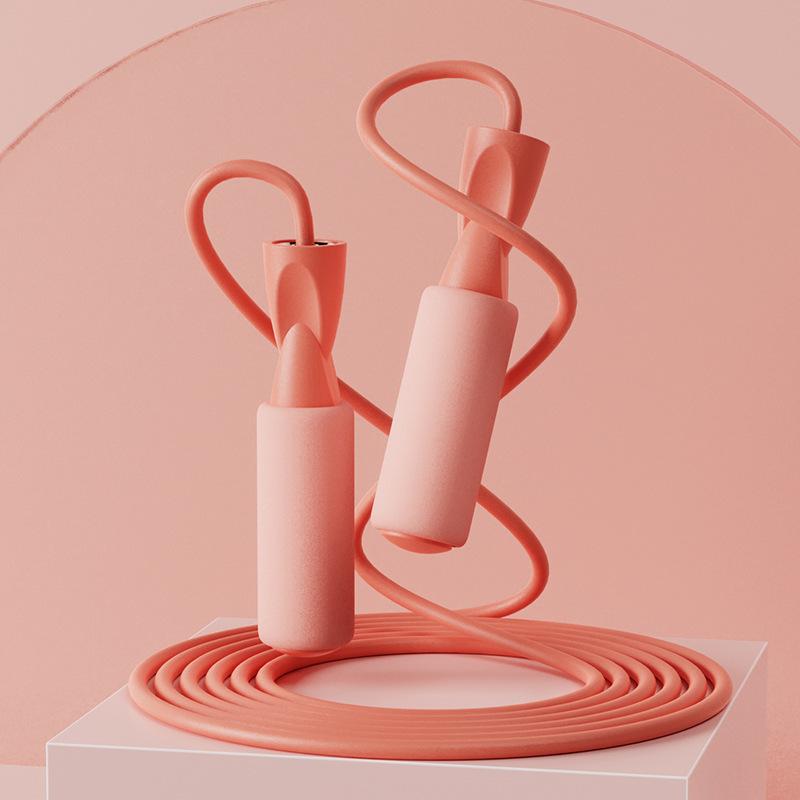 

Студенческая скакалка Регулируемая веревка Фитнес-оборудование Домашнее фитнес-оборудование Скоростная скакалка Для физических тренировок Укрепляющая A розовый