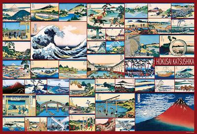 In Beverly 1000-teiliges Puzzle Katsushika Hokusai Ansichten der Fuji-Kollektion x [Made in Japan] Sechsunddreißig Mt. (49 72) 1000-090