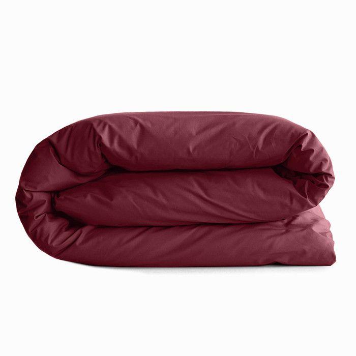 Housse de couette 260 x 240 cm "Prémium" pour lit 2 places King Size - Prémium Grenat