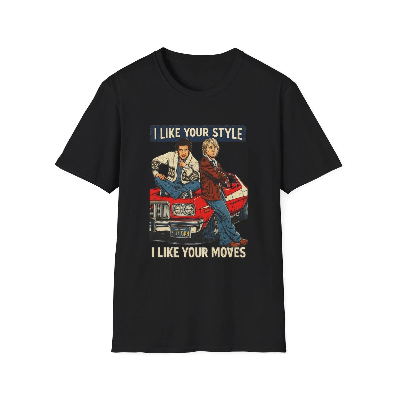 Men s and Women s T-shirts Starsky and Hutch Unisex Softstyle T-Shirt, Vintage 70s TV Show Tee, Retro Cop XXXXL
