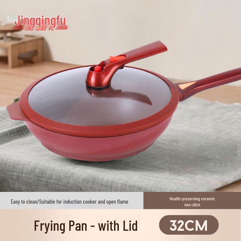 Purple Clay Non-stick Wok Frying Pan