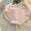 Ladies Summer Sweet Cotton Antibacterial Extension Crotch Breathable Mid Waist Triangle Briefs
