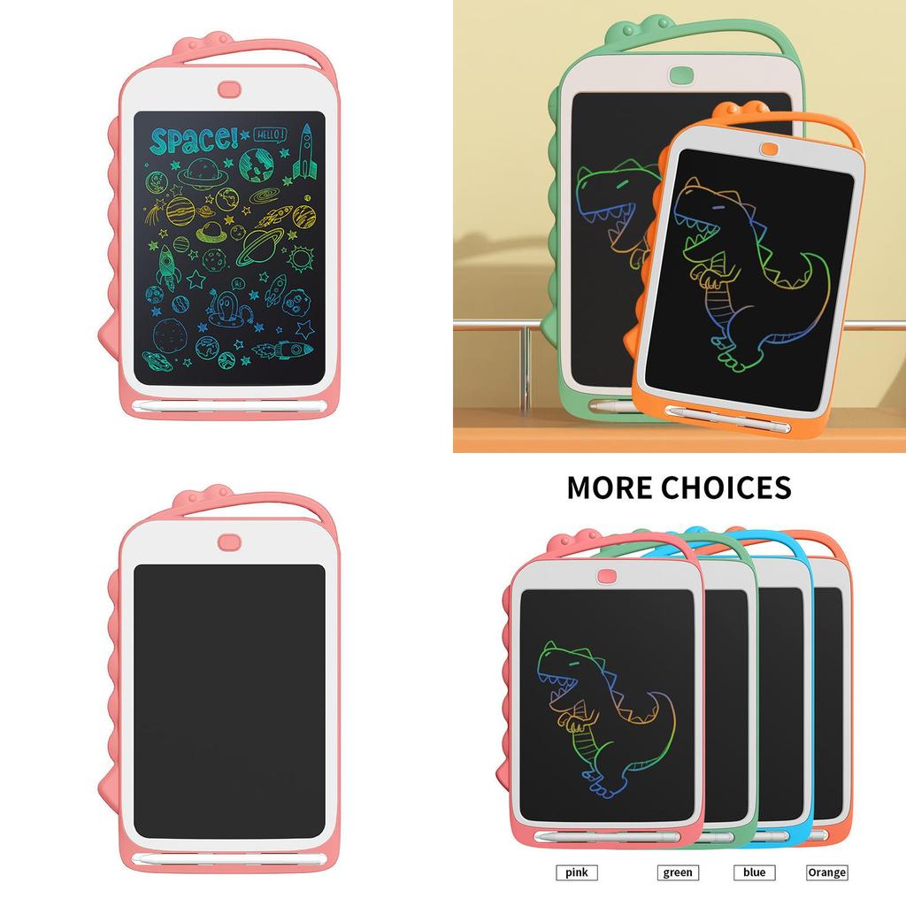 New 8.5 Inch Colorful Dinosaur Lcd Electronic Drawing Board For Kids Fun Creativity