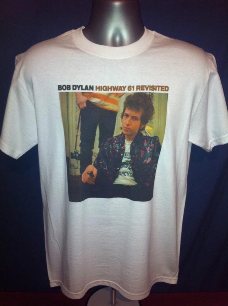 Bob Dylan T-shirt HIGHWAY 61 REVISITED bruce springsteen leonard cohen beatles W
