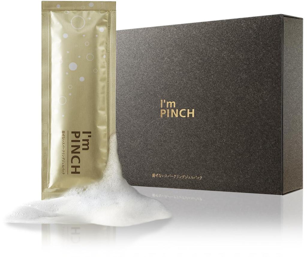 Carbonated Face Pack Gel - Pore Care - No Mixing Required - Use the Power of Fermentation - Brightens Skin - I'm Pinch - 6 Packets (1 Month Supply)