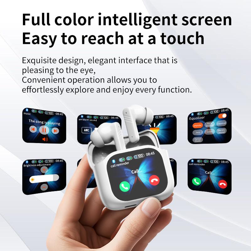 AI Translator Bluetooth 134 Languages Noise Cancelling Bluetooth 5.4 Headset Instant Translator Smart Voice Real Time In-ear