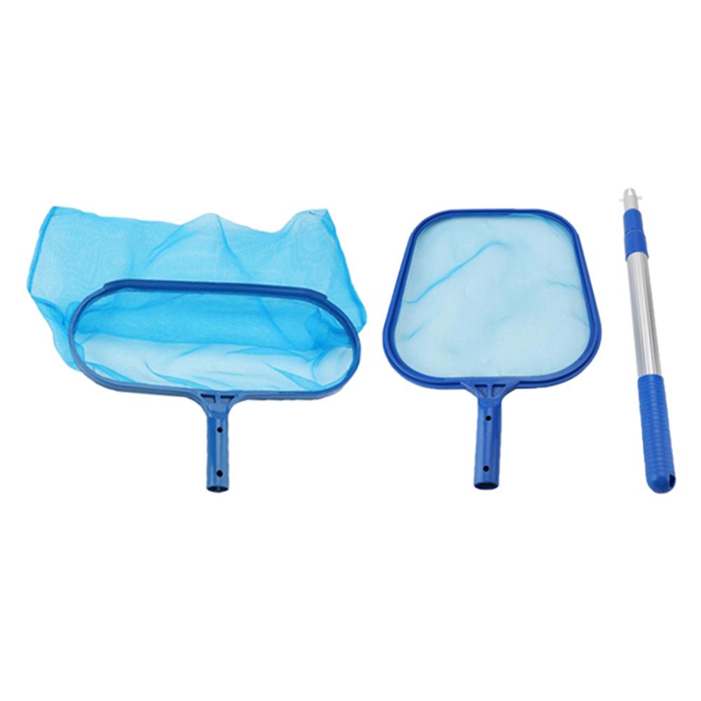 Teleskopik Gölet Küvet Havuz Temizleme Ağları Enkaz Kurtarma Örgü Yüzme Havuzu Temizleyici Skimmer Yaprak Yakalayıcı Net Çanta Çubuk ile