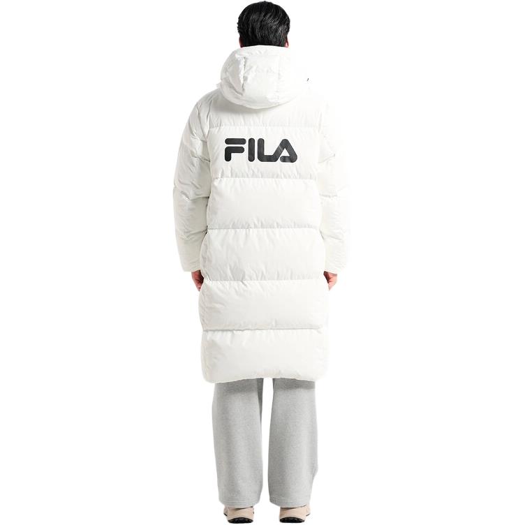 FILA Down Jackets Unisex White Hooded Thickened FS254DJ01X005191