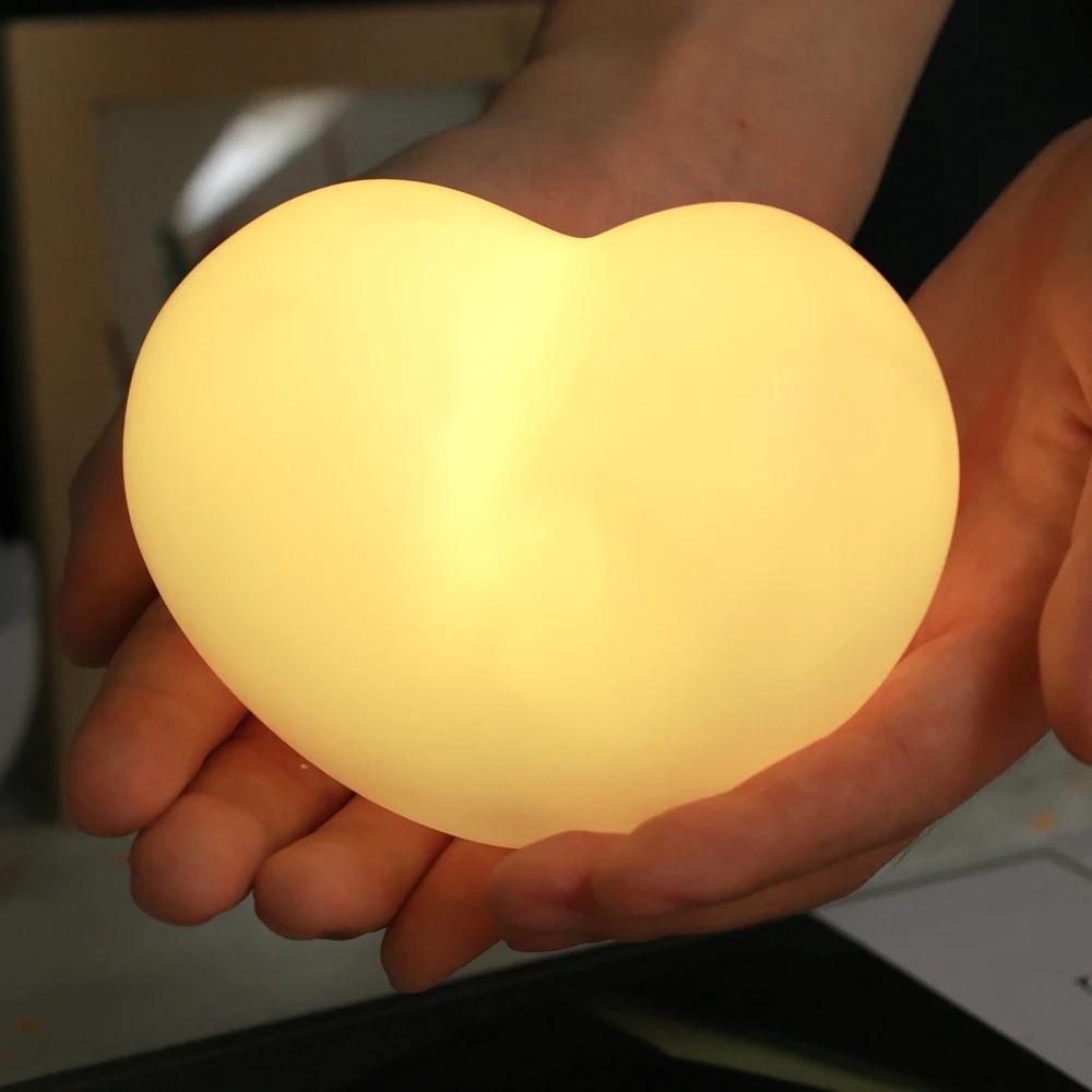 Atmosphere Decoration Heart Shaped  LED Lamp Three-dimensional Ambient Light  Valentine's Day