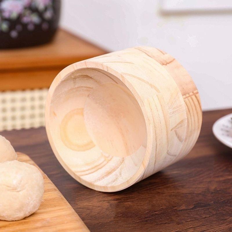 Wood Dumpling Maker Press Tool Wood Mold And Ball Manual Dough Skin Presser Hand Pie Rolling Tool Quick Dumpling Wrapper Maker