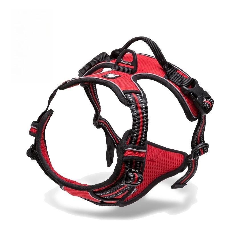 Dog Harness Vest Chest Rope Set Reflective Breathable Soft Padded Adjustable Pet Harness for Small Medium Dogs Outdoor Walking