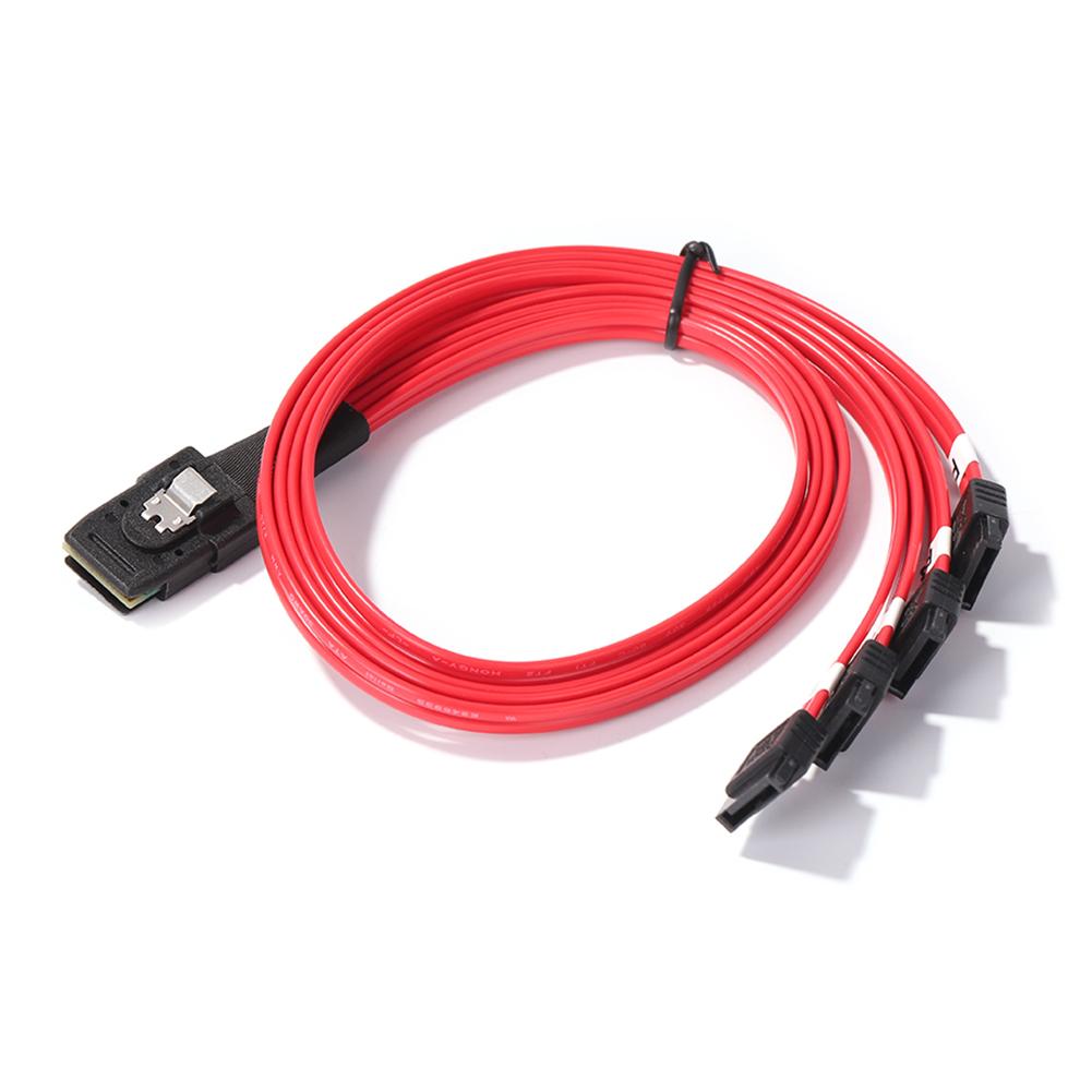 Connectors Power Controller Server Data Cable Computer Hard Disk Connect Cable Mini SAS SFF-8087 to SATA