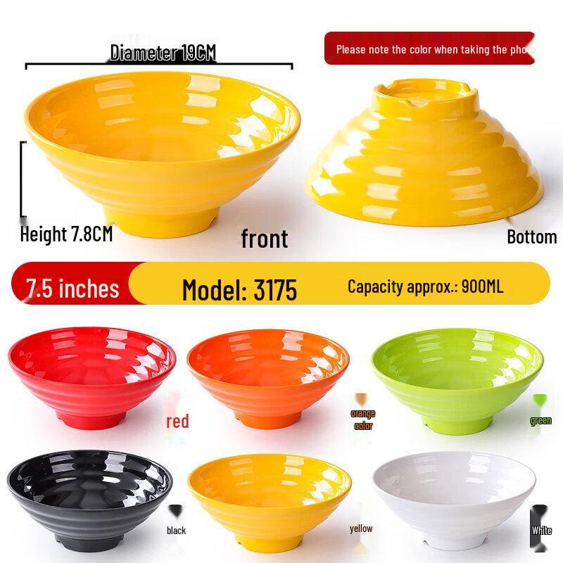 

Nordic Style Commercial Melamine Soup & Noodle Bowl (Set of 2)