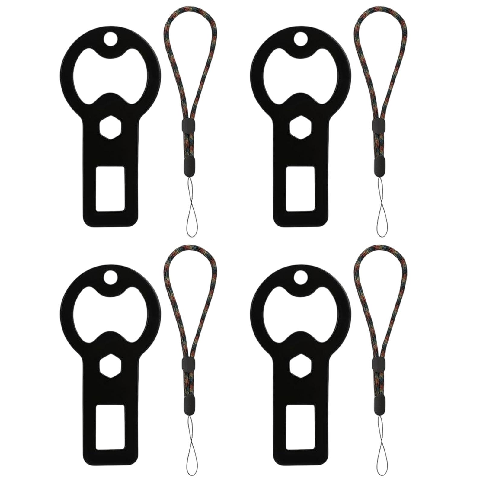 

4Pcs Heavy Duty Metal Bottle Opener Keyrings Set Retractable Design For Dog Walkers Hikers And Home Entertainment Use A