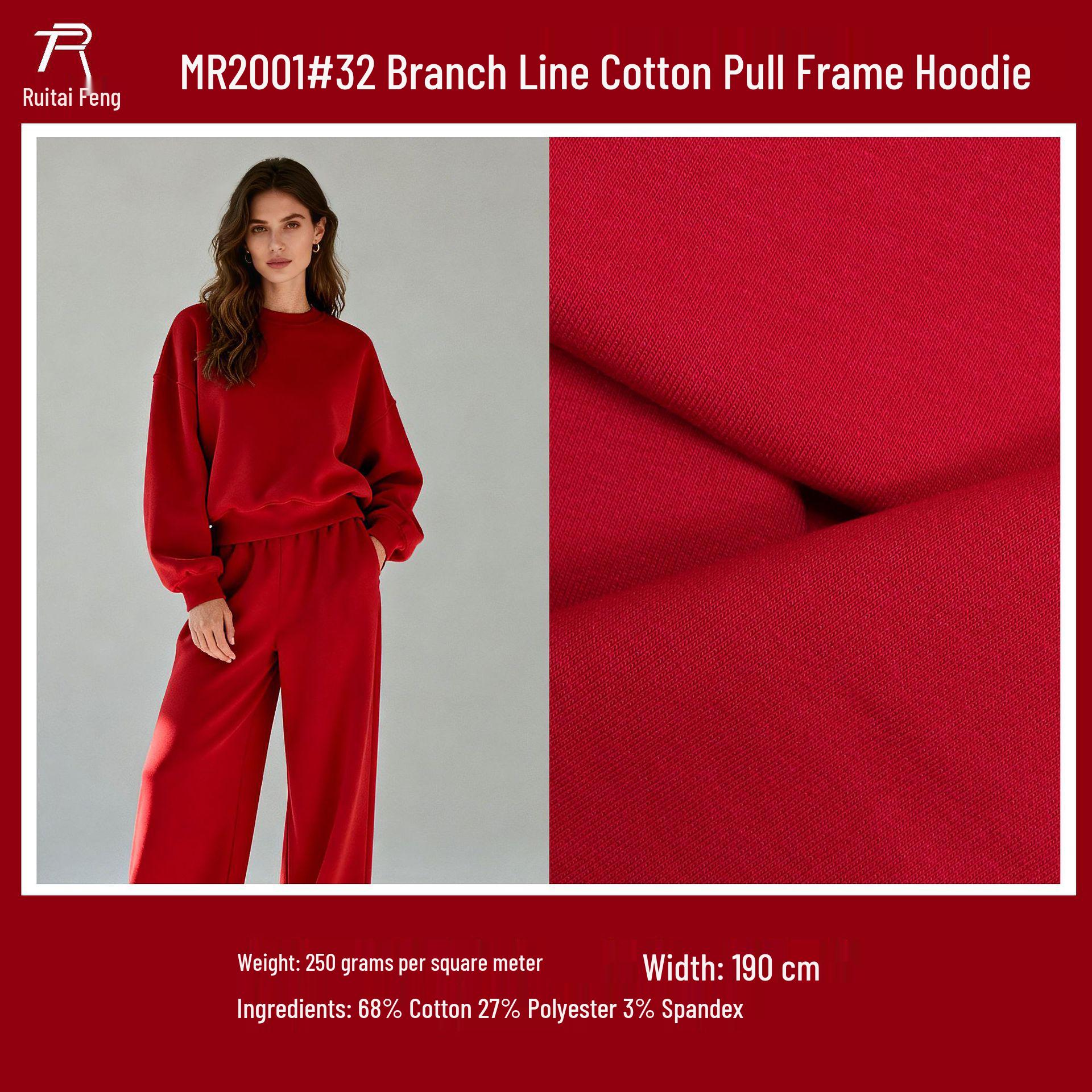 250g Polyester-Cotton Streamlined Ribbed Fish Scale Sweatshirt Fabric 32 Count, Stretch Knit. Cut by Meter (Price per Meter)