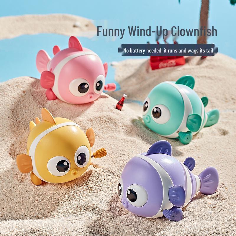 Infant & Toddler Wind-up Caterpillar and Clownfish Rocking Toy - Educational Baby Toy