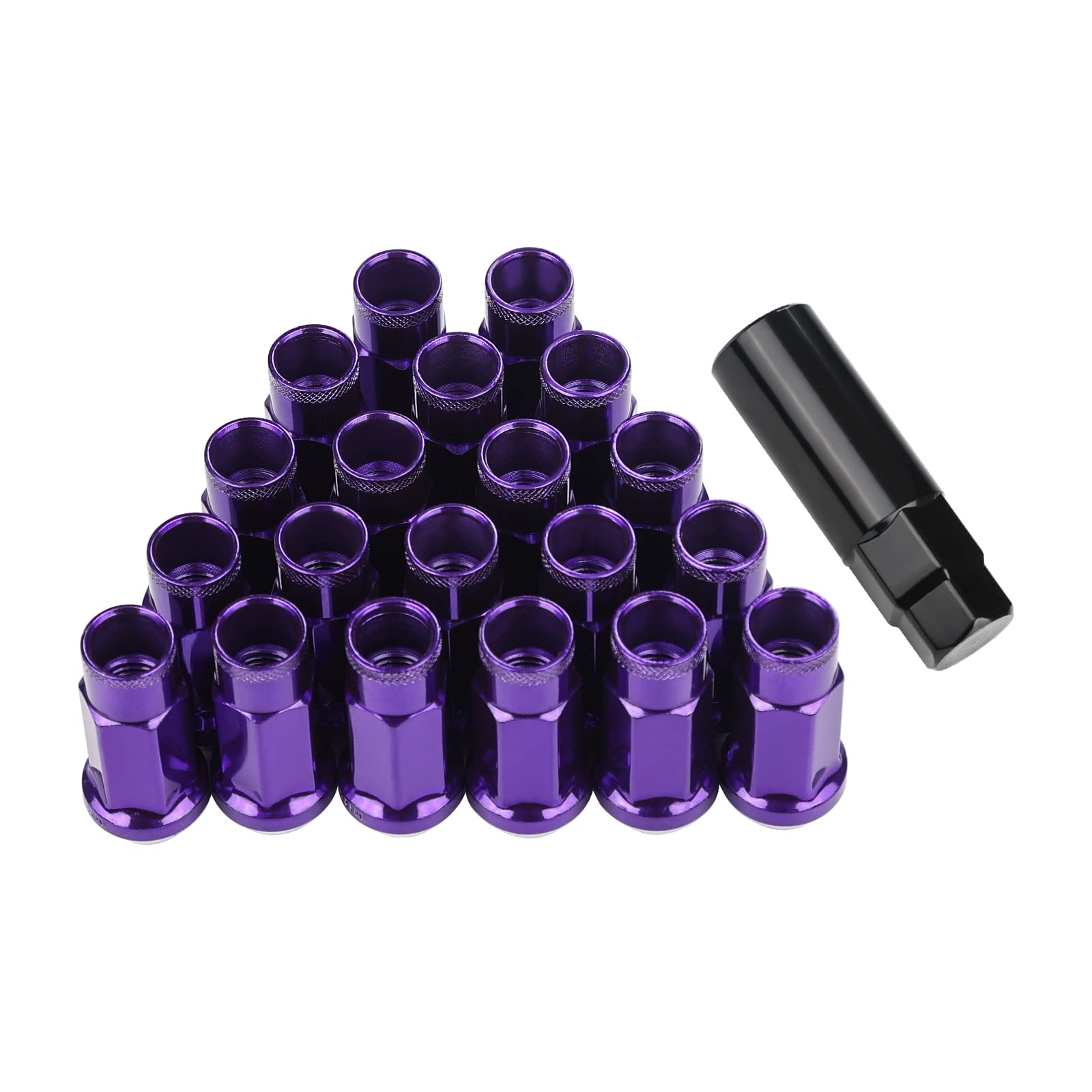 

Стальные колесные гайки Гайки для шин Гоночные гайки Гайки-секретки для колес M12 x P1.25 Высота фиолетовый