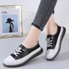 Leather Summer Outdoor Walking Vulcanized Shoes Women Soft Sole Jogging Sneakers Woman Flat Fitness Footwear