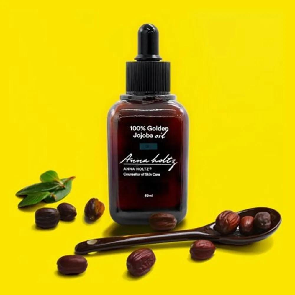 Anna Holtz 100% Natural Organic Jojoba High Moisturizing 60ml Hypoallergenic Moisturizing Oil ECOCERT Face Oil 60ml