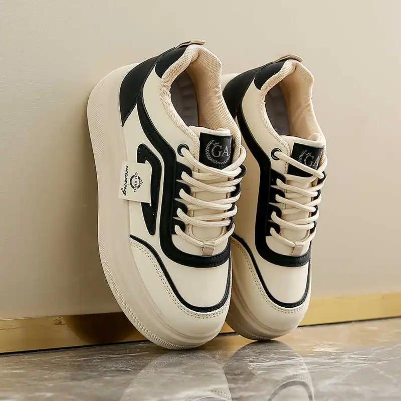 Thick Bottom Tied Long Boot Shoes Women's Boots Women's Green Sneakers Sports Type Fitness Shouse Tenisfeminino Functional