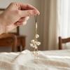 Ornaments Flower Cluster Keychain Elegant Tassel Keychain Creative Flower Pendant  Gifts