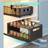 1pc/2pcs Pull-Out Cabinet Organizer Slide-Out Drawers Peel-and-Stick Heavy-Duty Kitchen Cupboard Storage Shelf Organizer