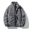 Retro American Corduroy Stand Collar Jacket – Trendy, Warm, Thickened, Unisex for Autumn/Winter