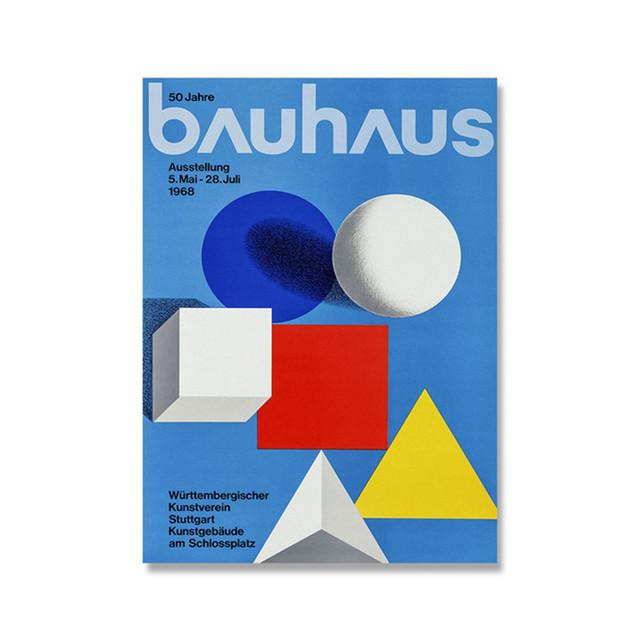Bauhaus Exhibition Unique Geometric Posters Minimalist Art Canvas Prints Abstract Paintings Living Room Murals Home Decoration