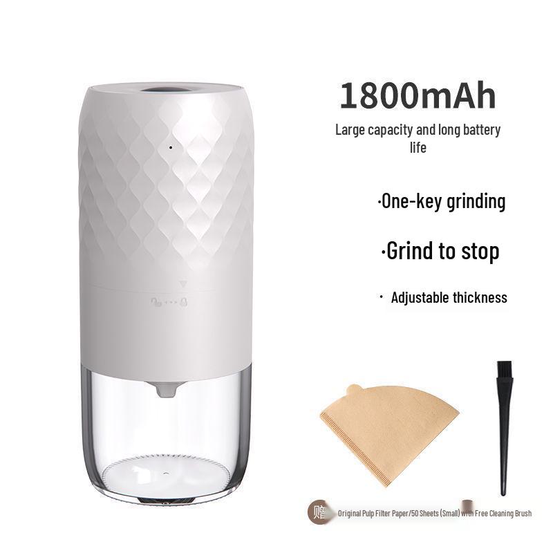 Portable Electric & Manual Coffee Bean Grinder - Compact Household Hand-Cranked & Automatic Grinding Machine