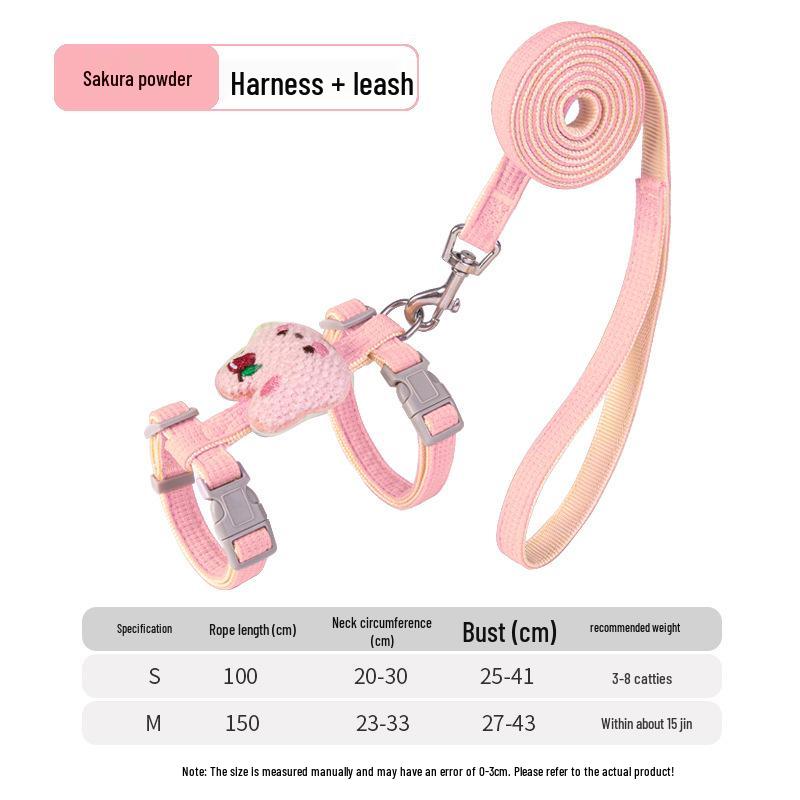 Little Bee Cat & Small Dog Harness and Leash Set