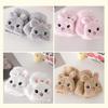 1 Pair Women Plush Rabbit Fingerless Gloves Warm Thick Winter Convertible Flip Top Cartoon Bunny Gloves Outdoor Cold Weather Half Finger Mittens